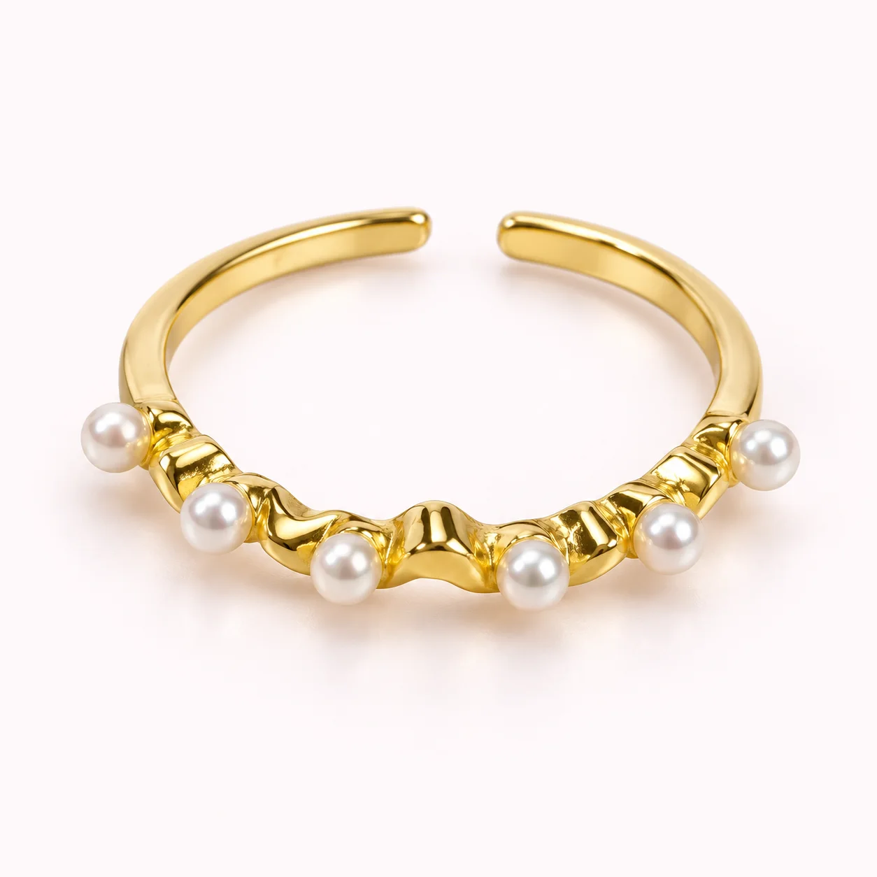 Bague Perles Ajustable