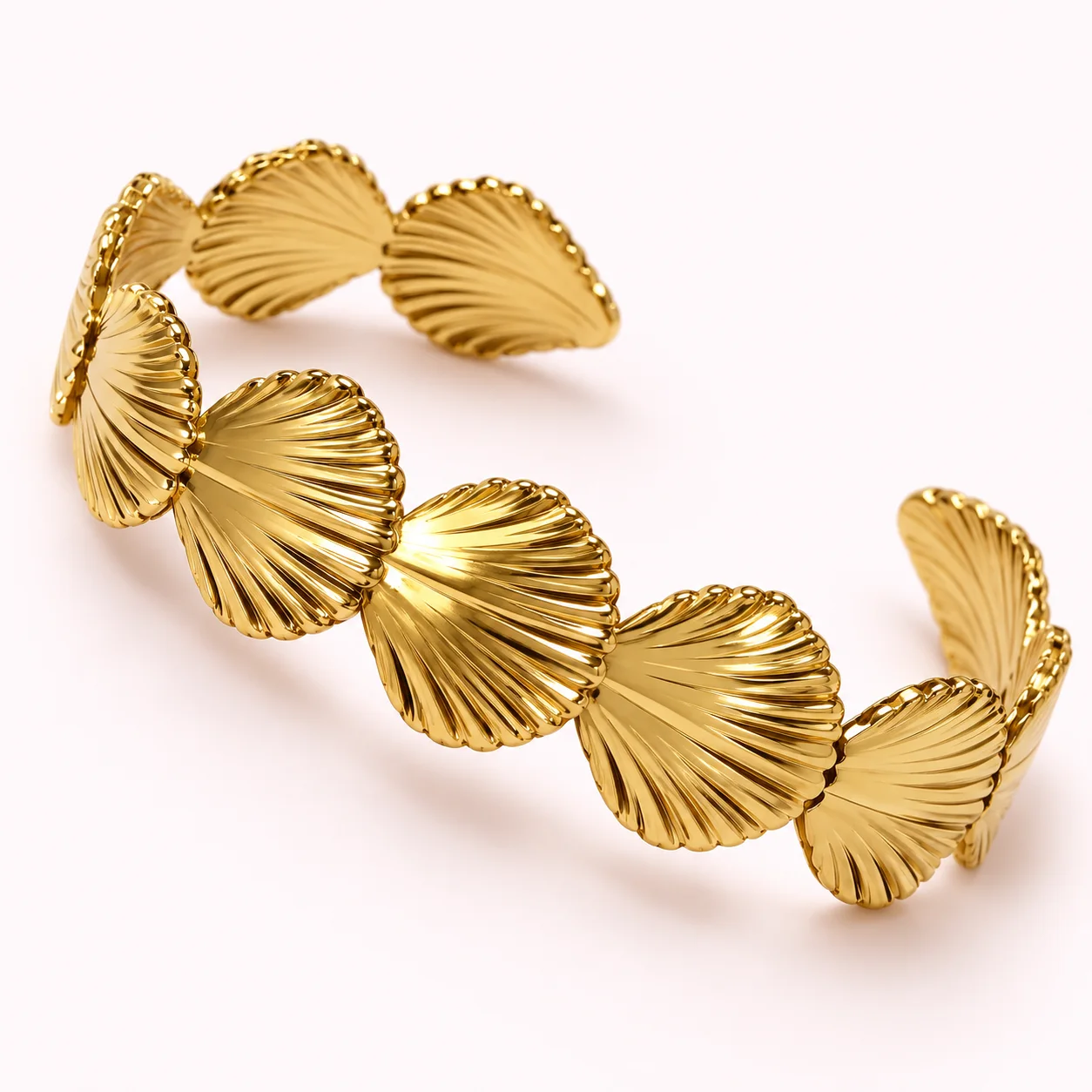 Bracelet Coquillages Dorés Ajustable