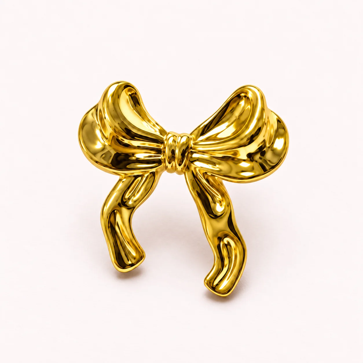 Boucles d’Oreilles Nœud Doré