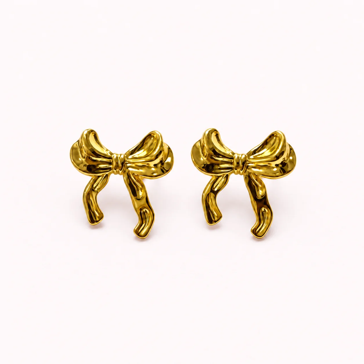 Boucles d’Oreilles Nœud Doré