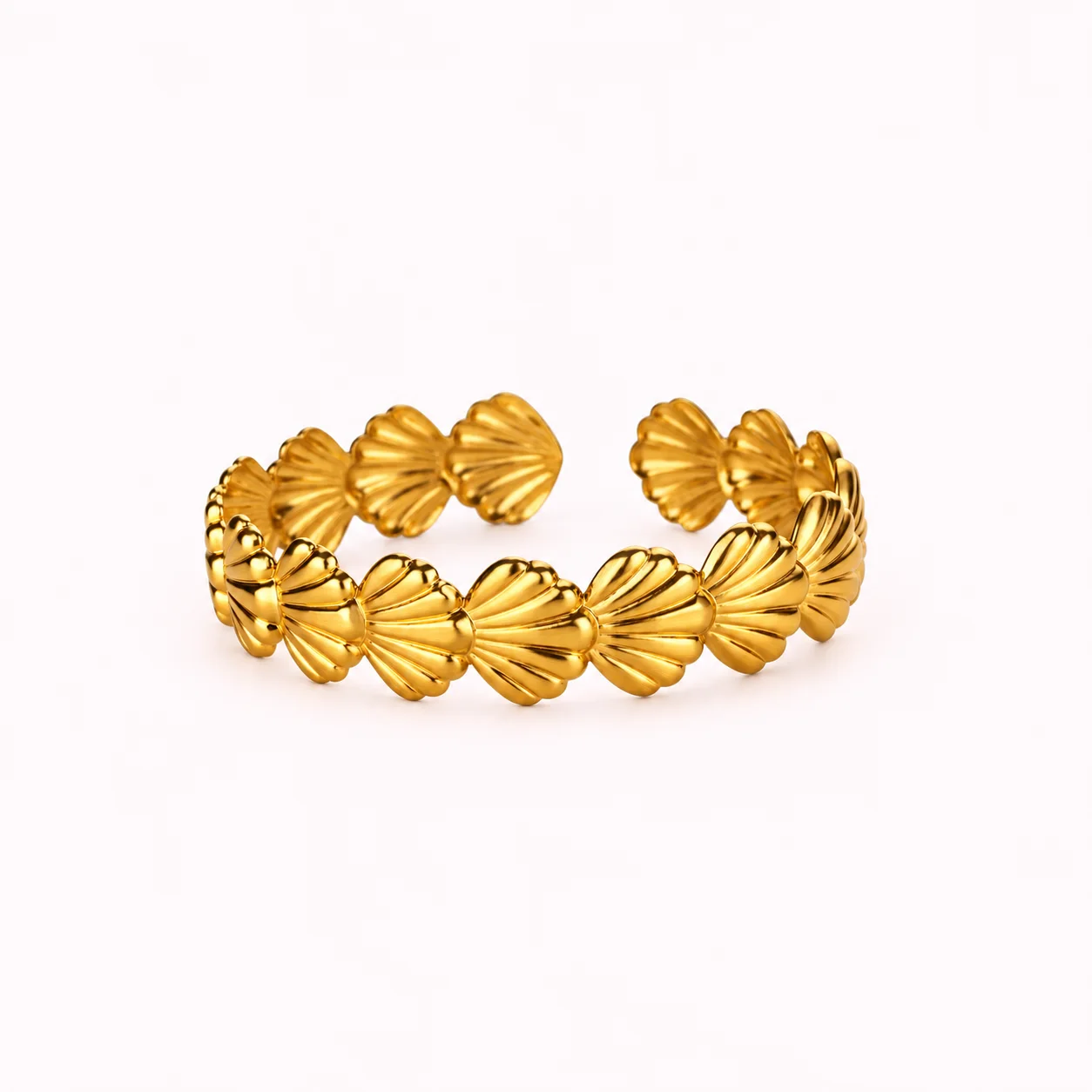 Bracelet Coquillages Dorés Ajustable