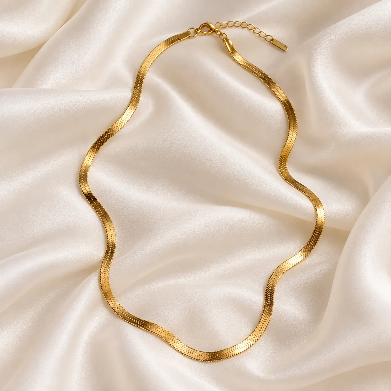 Collier Maille Serpent Doré