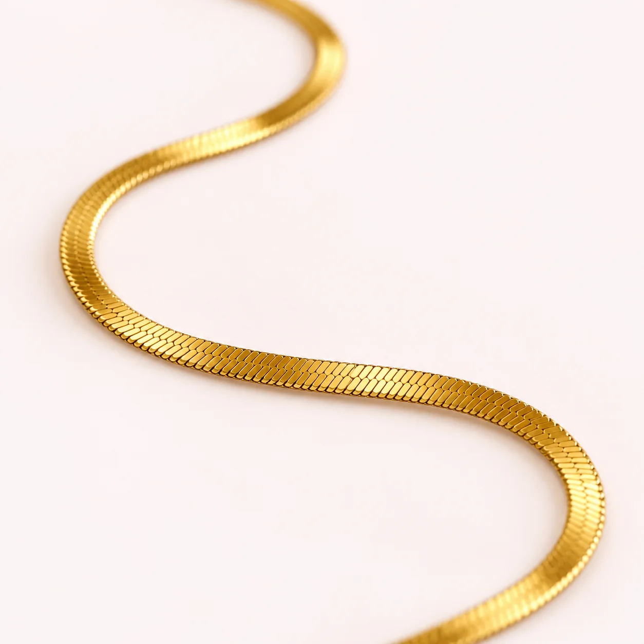 Collier Maille Serpent Doré