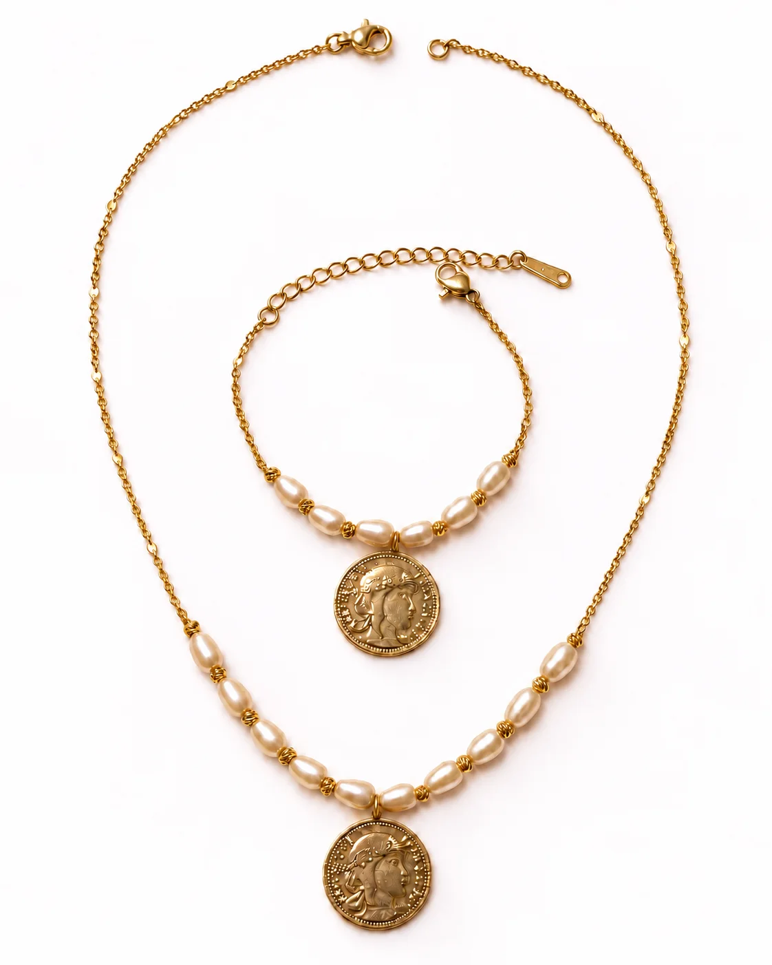 Ensemble Perles & Médaillon Impérial