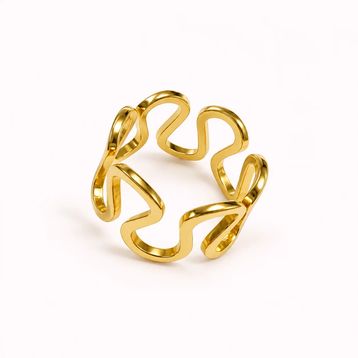 Bague Courbes Éternelles Ajustable