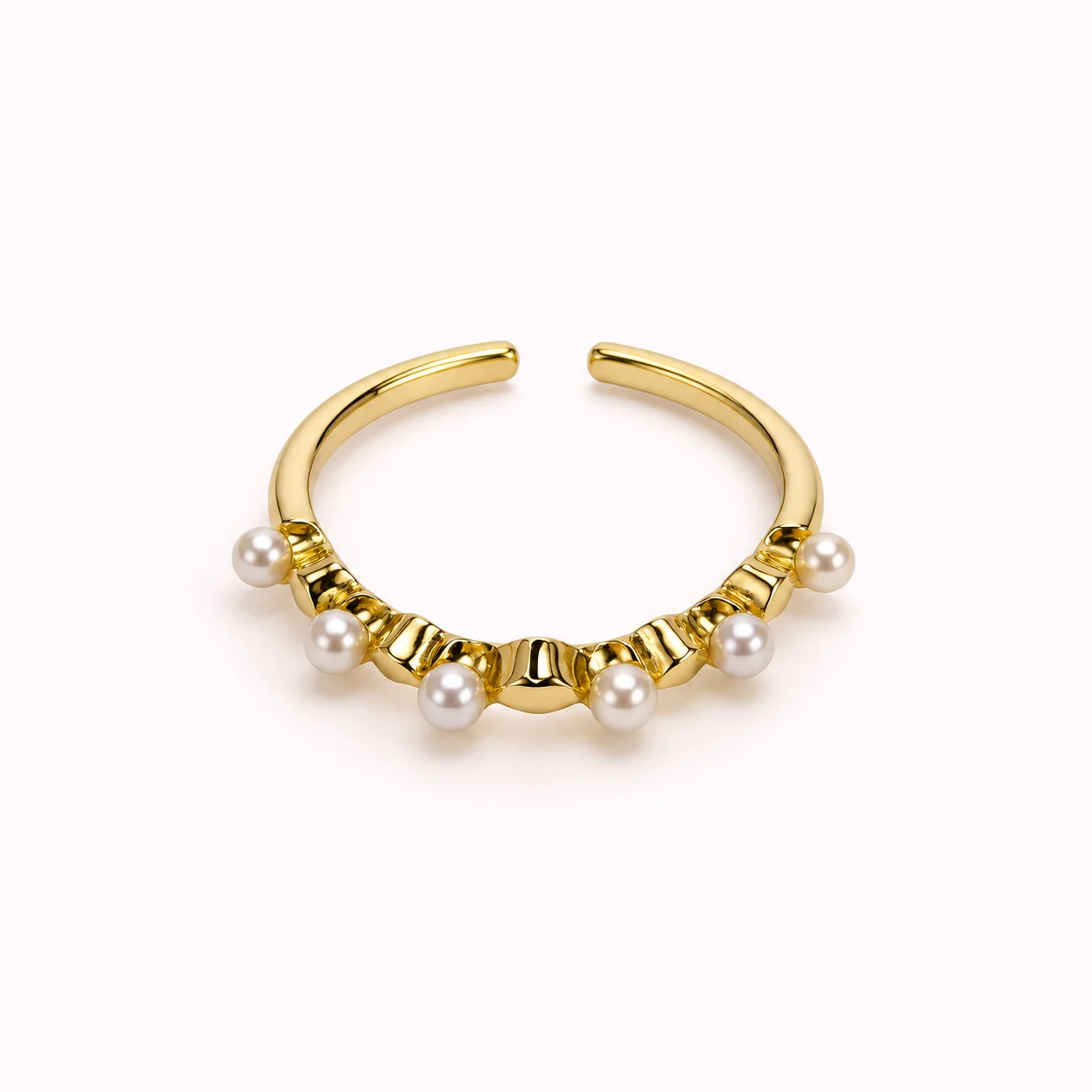 Bague Perles Ajustable