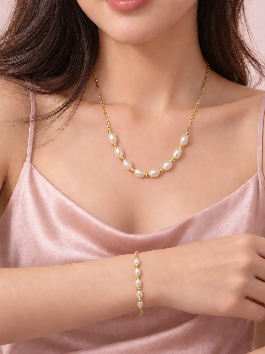 Ensemble Perles Ivoire
