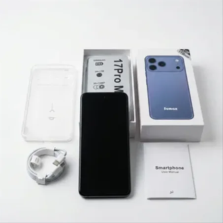 هاتف  17 Pro max لون برتقالي (ضمان عام )  ثنائي الشريحة + هدية جراب شفاف