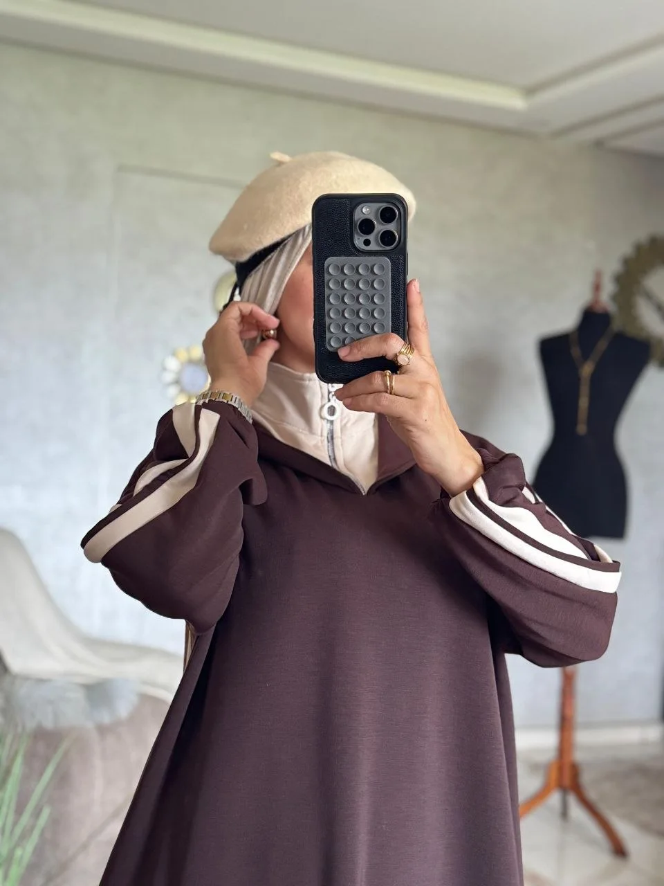 Jellaba sport scuba tissu