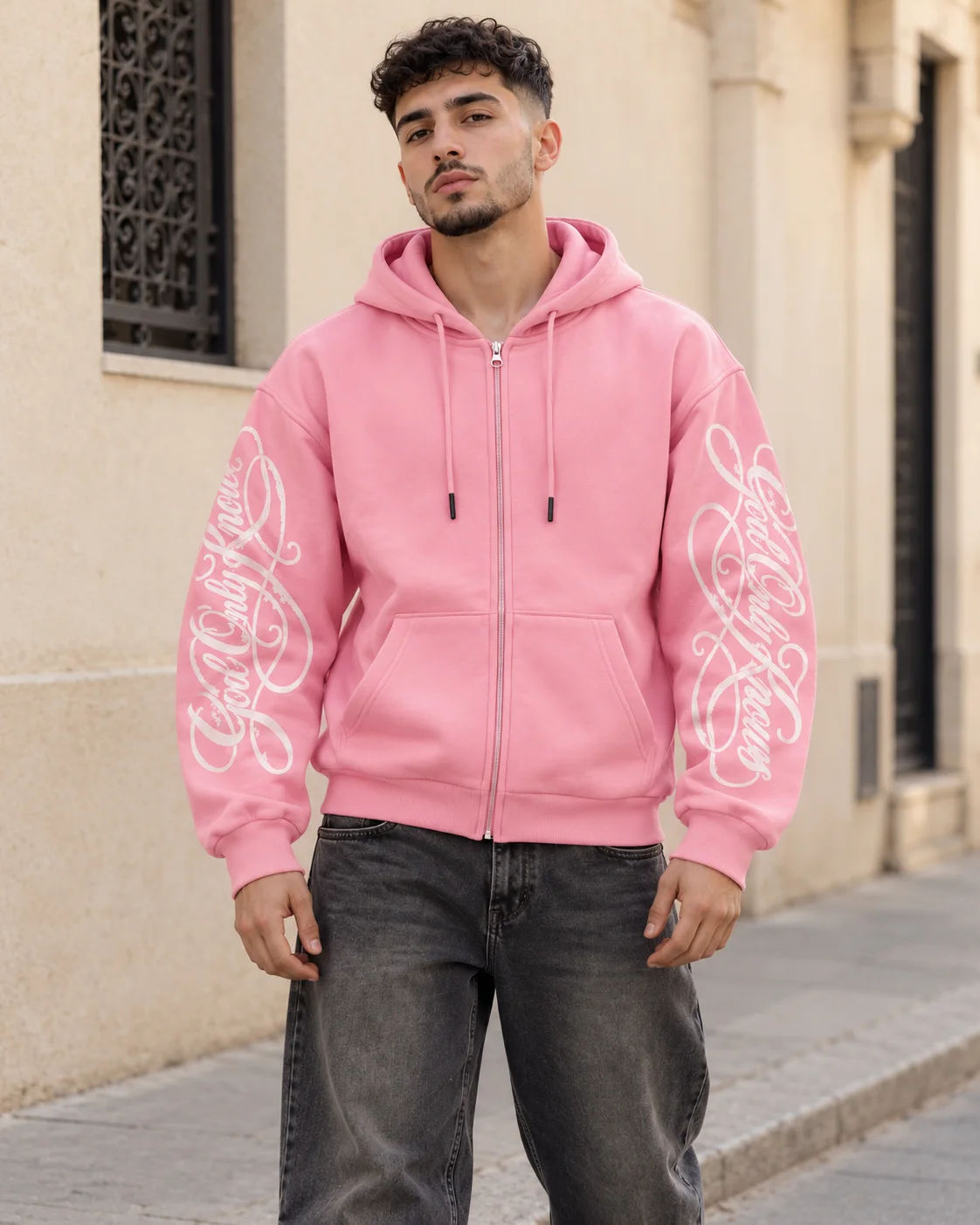 GOD ONLY KNOWS — Zip-Up Hoodie