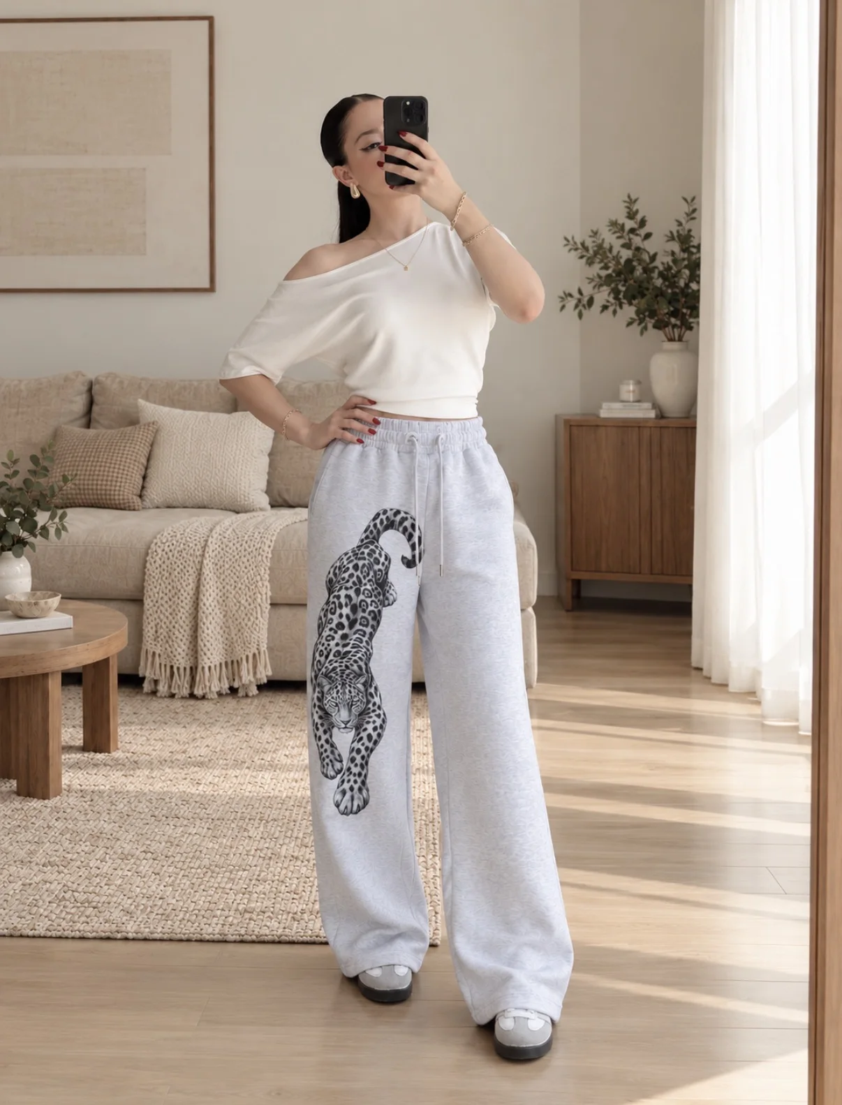VOID WILD — Leopard Graphic Pants