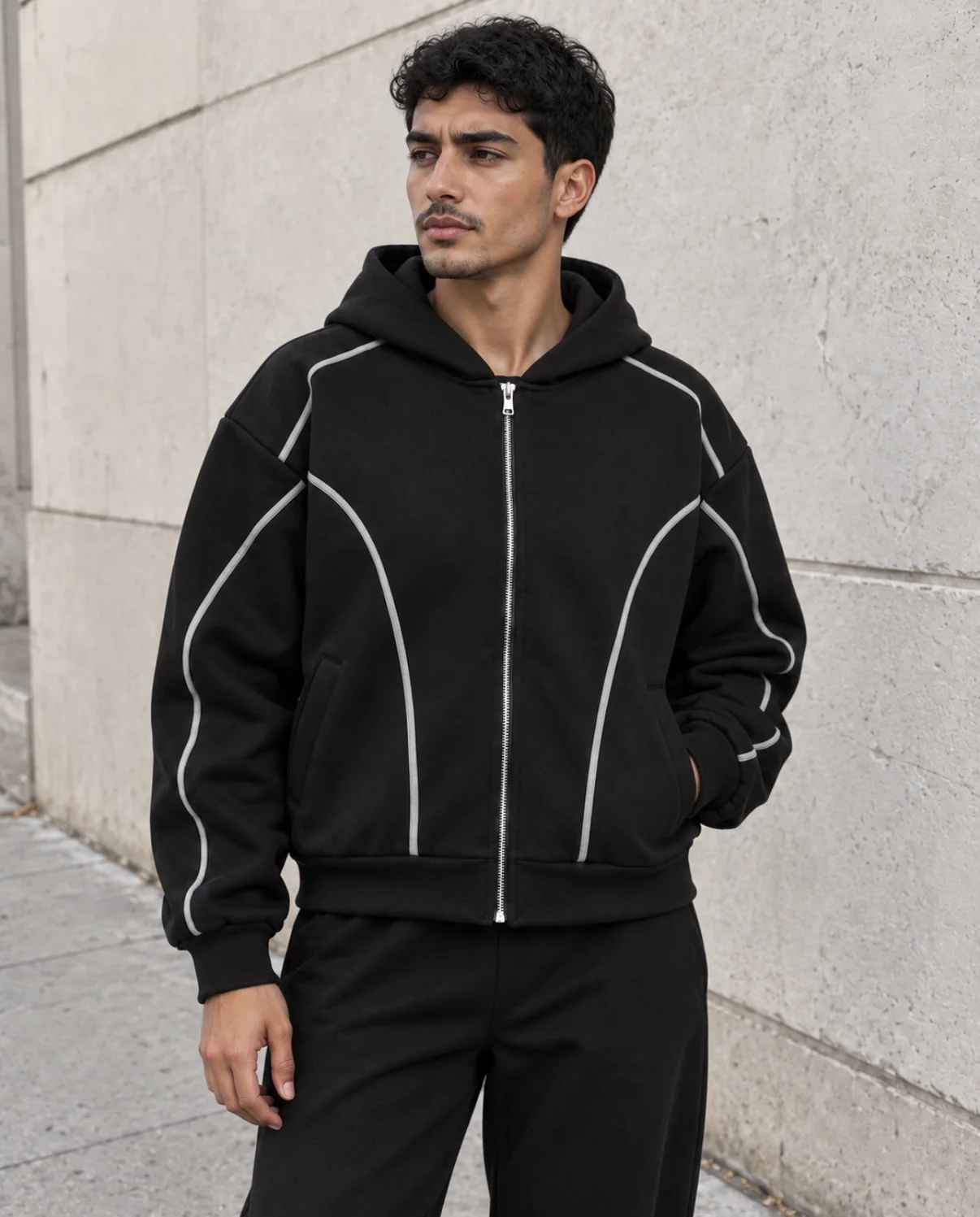 VOID CONTOUR — Zip Hoodie