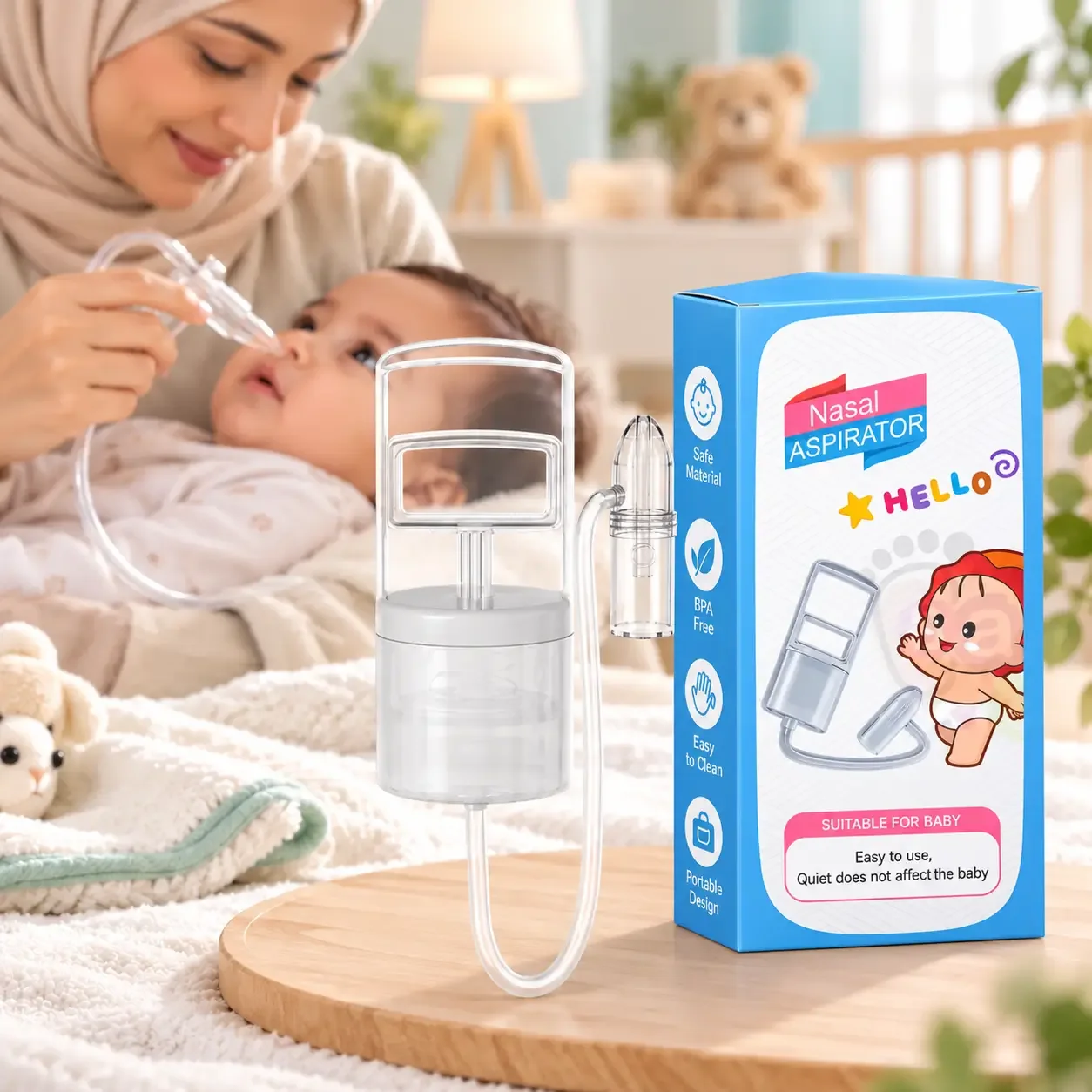 شفاط أنف الطفل اليدوي