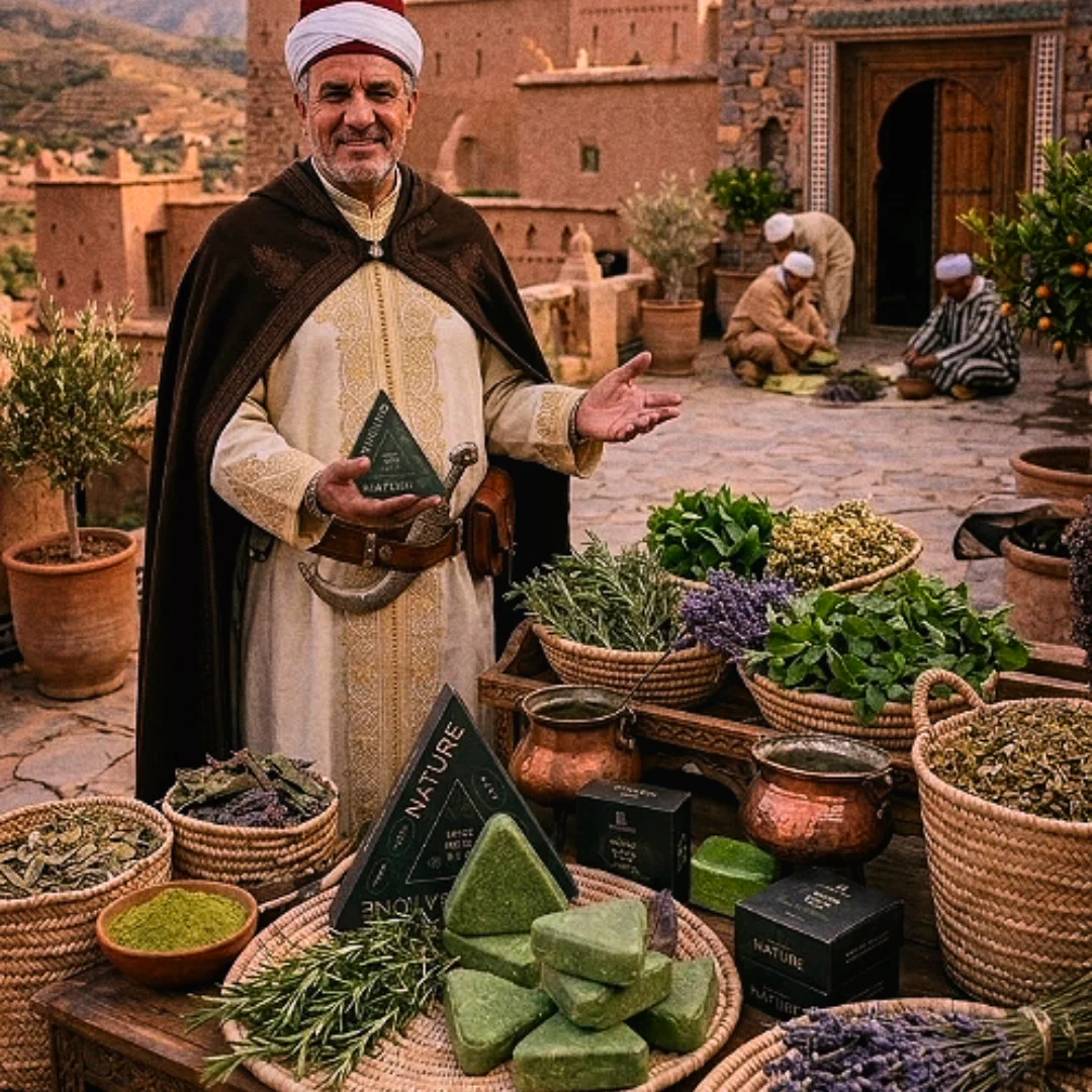 شامبو الأعشاب الطبيعي الأصلي (عرض 3 قطع - تصميم مثلث)
