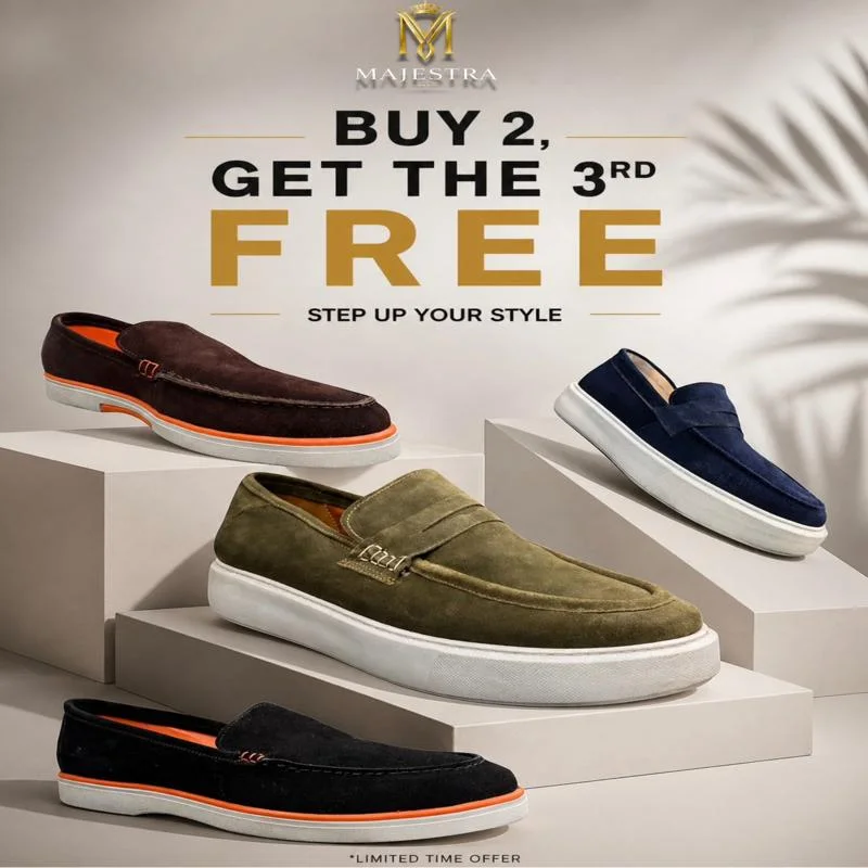 Buy any 2 items from the website, and get 1 FREE.
