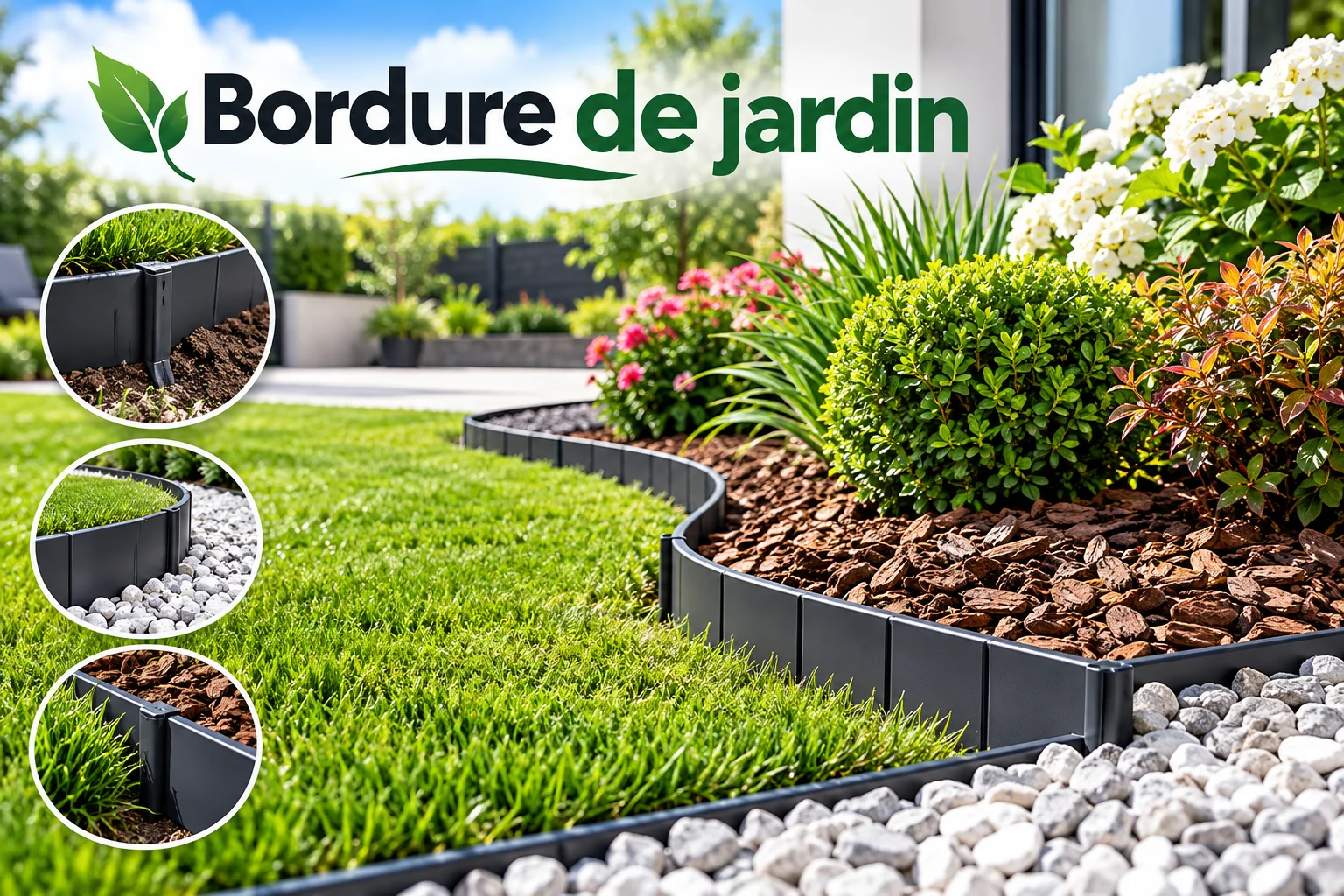 Bordure de jardin – Bordure extérieure pour pelouse et aménagement paysager