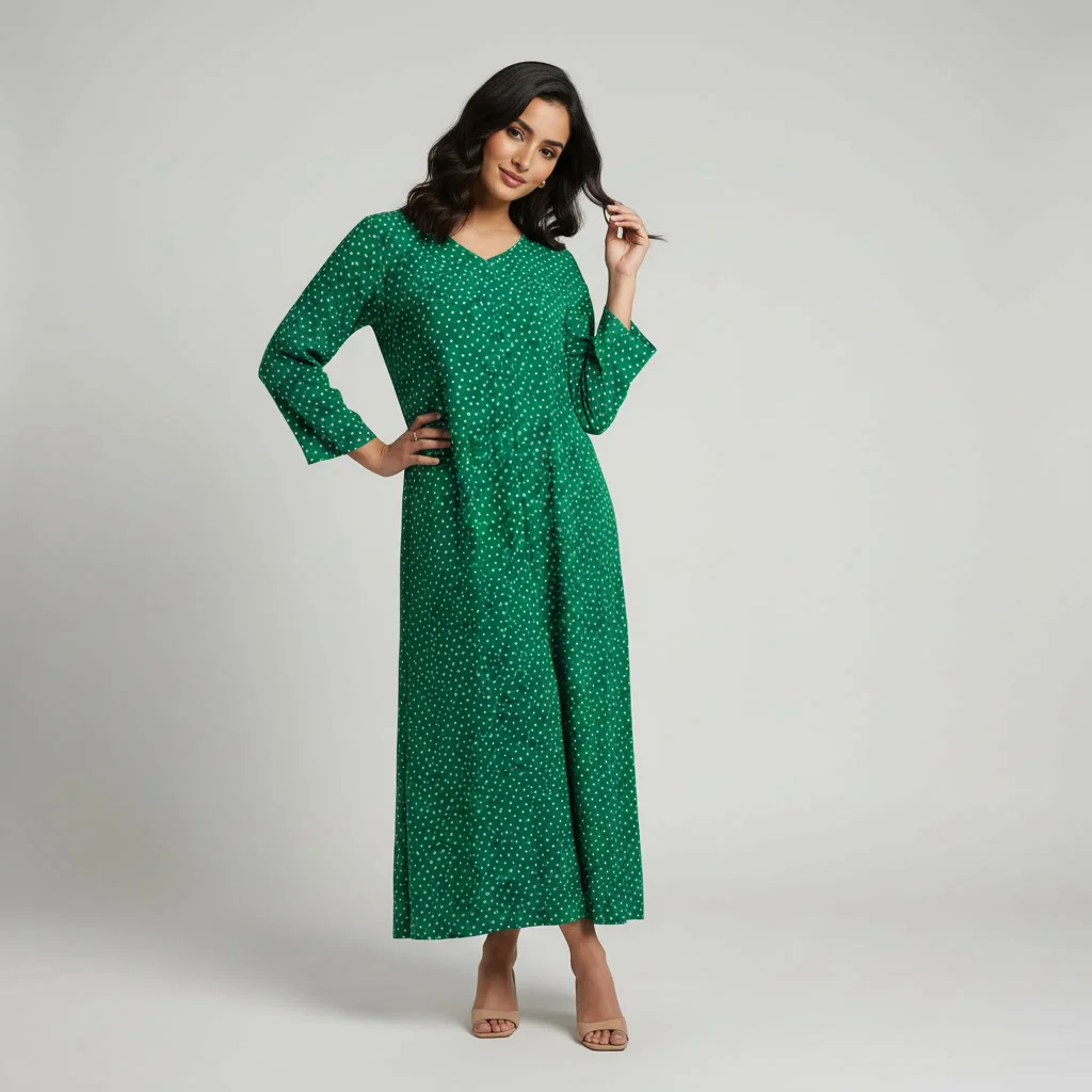 Robe Longue en Lin Imprimé - Bohème Chic & Légère
