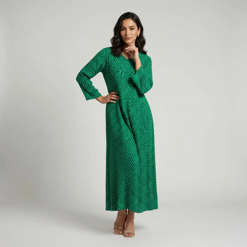Robe Longue en Lin Imprimé - Bohème Chic & Légère