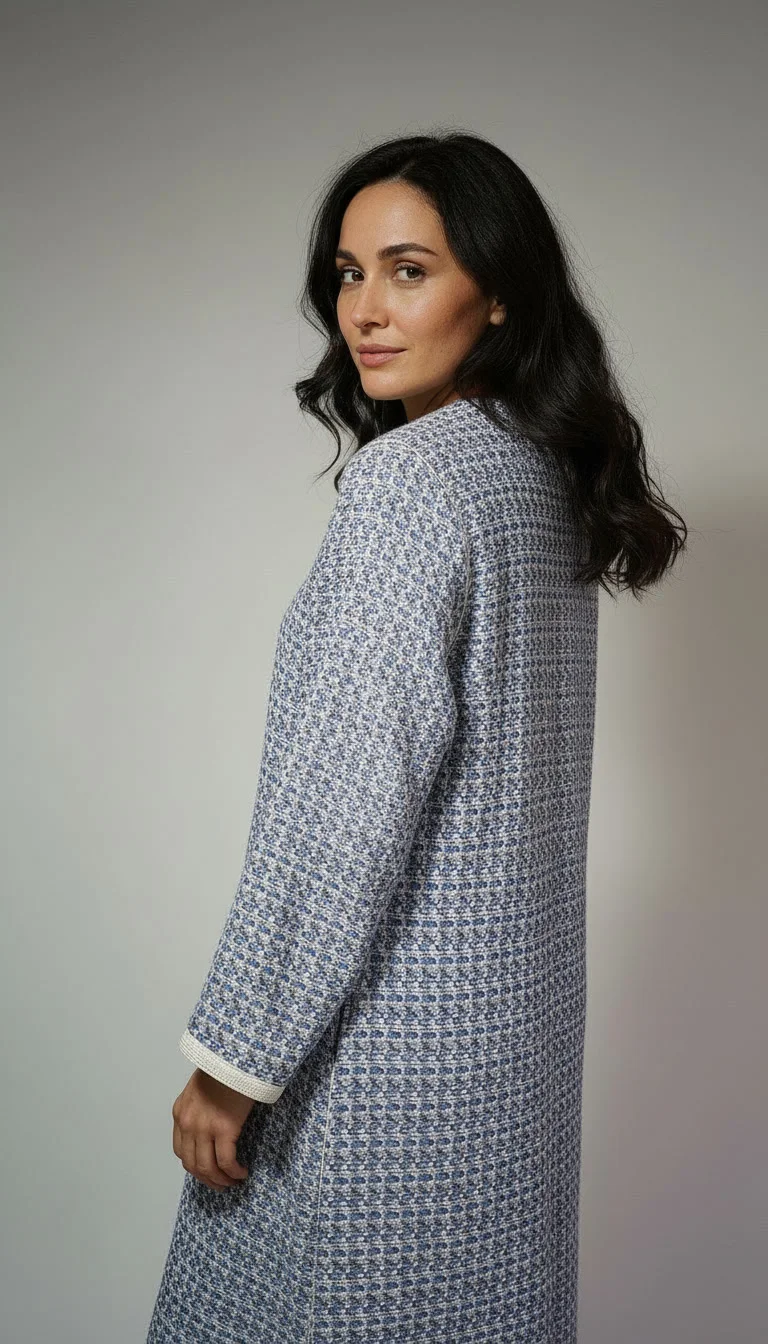 Kimono Élégant en Tissu Chanel