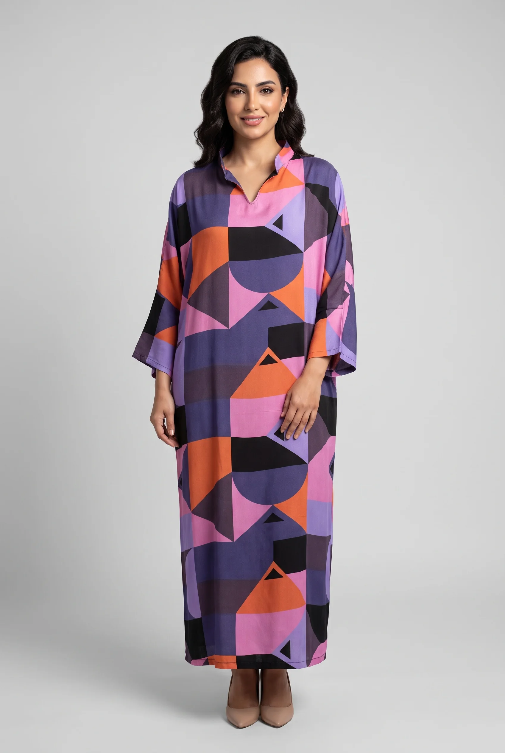 Robe Longue en Lin Imprimé - Bohème Chic & Légère