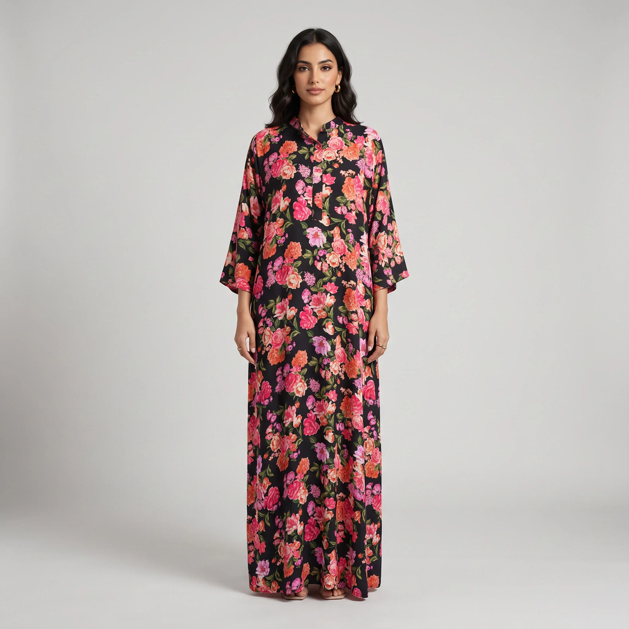 Robe Longue en Lin Imprimé - Bohème Chic & Légère
