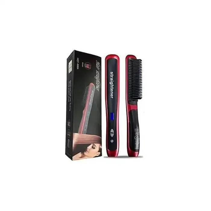 جهاز  Hair Straightenerتسخين تمليس الشعر - فرشاة متعددة الوظائف - أداة تجعيد الشعر - -