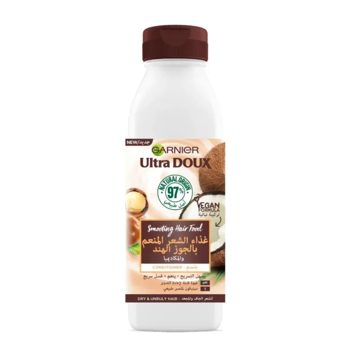 Après-Shampooing Lissant à la Noix de Coco pour Cheveux Secs et Crépus Garnier Ultra Doux350 ml