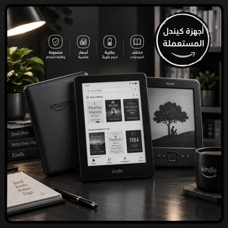 أجهزة Kindle المستعملة (مفحوصة ومضمونة)