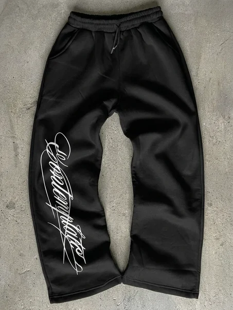 Pantalon Baggy Signé