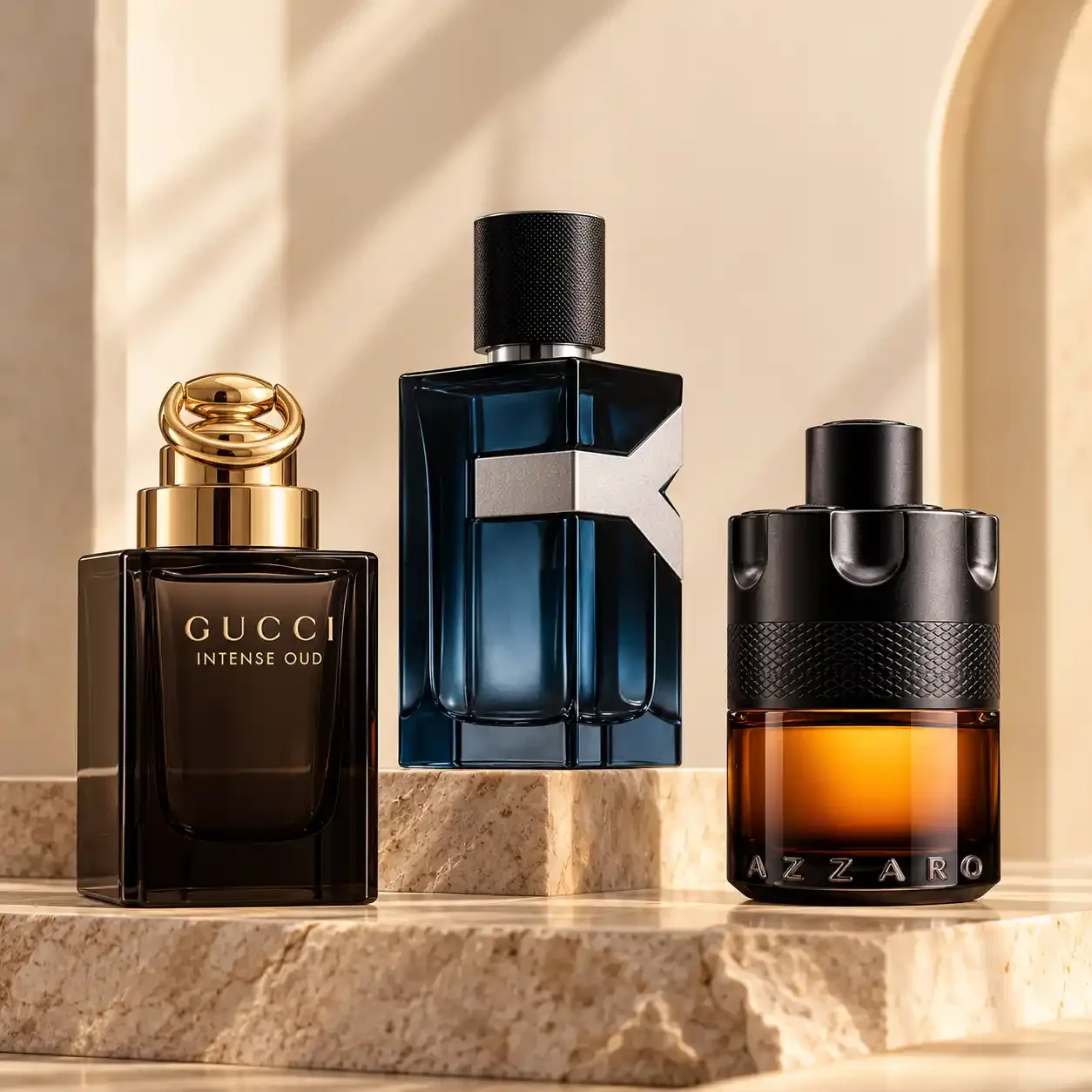 iGUCCI INTENSE OUD + Y EDP + AZZARO WANTED