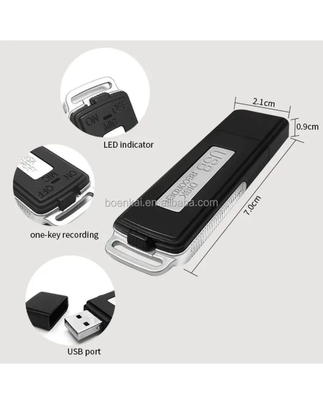 Enregistreur Audio USB 2-en-1