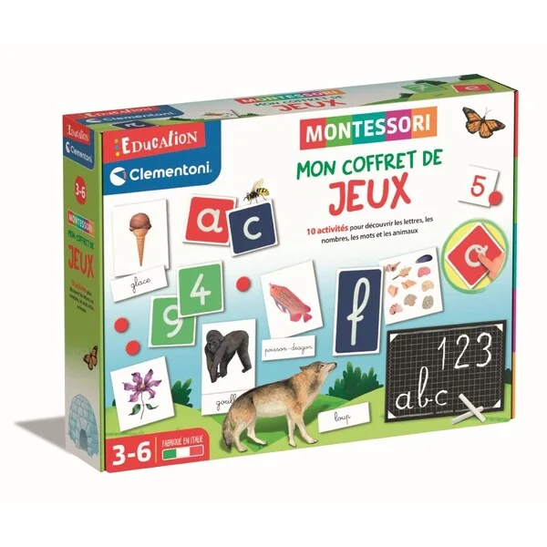 MON COFFRET DE JEUX MONTESSORI – CLEMONTONI