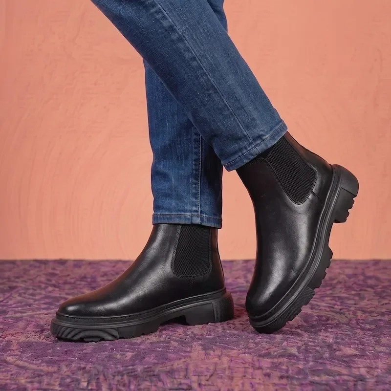 Bottines Chelsea en Cuir – Style Urbain & Confort d'Exception