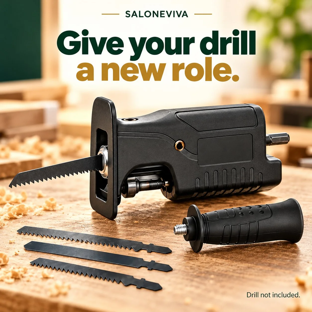 Reciprocating Saw Adapter for Drill