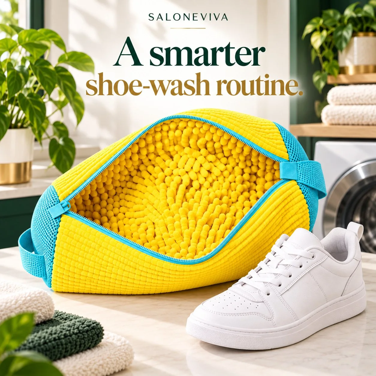 Soft-Fibre Shoe Washing Bag