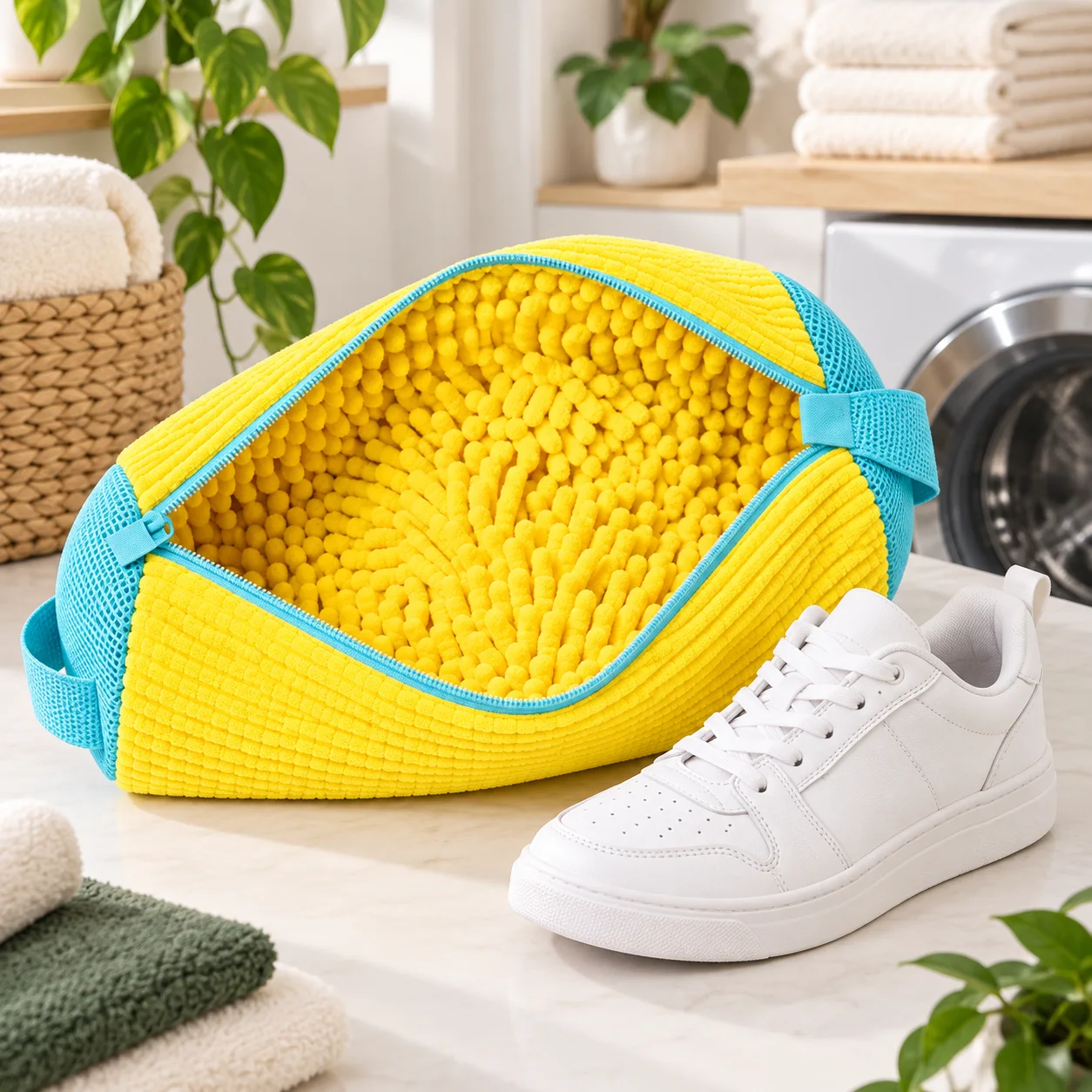 Soft-Fibre Shoe Washing Bag