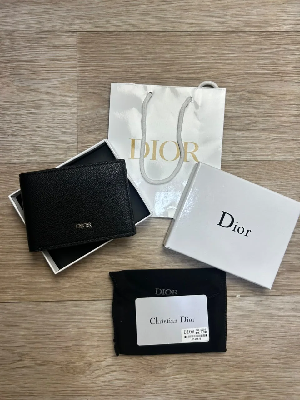 PORTE MONNAIE DIOR HOMMES  AVEC SACHET
