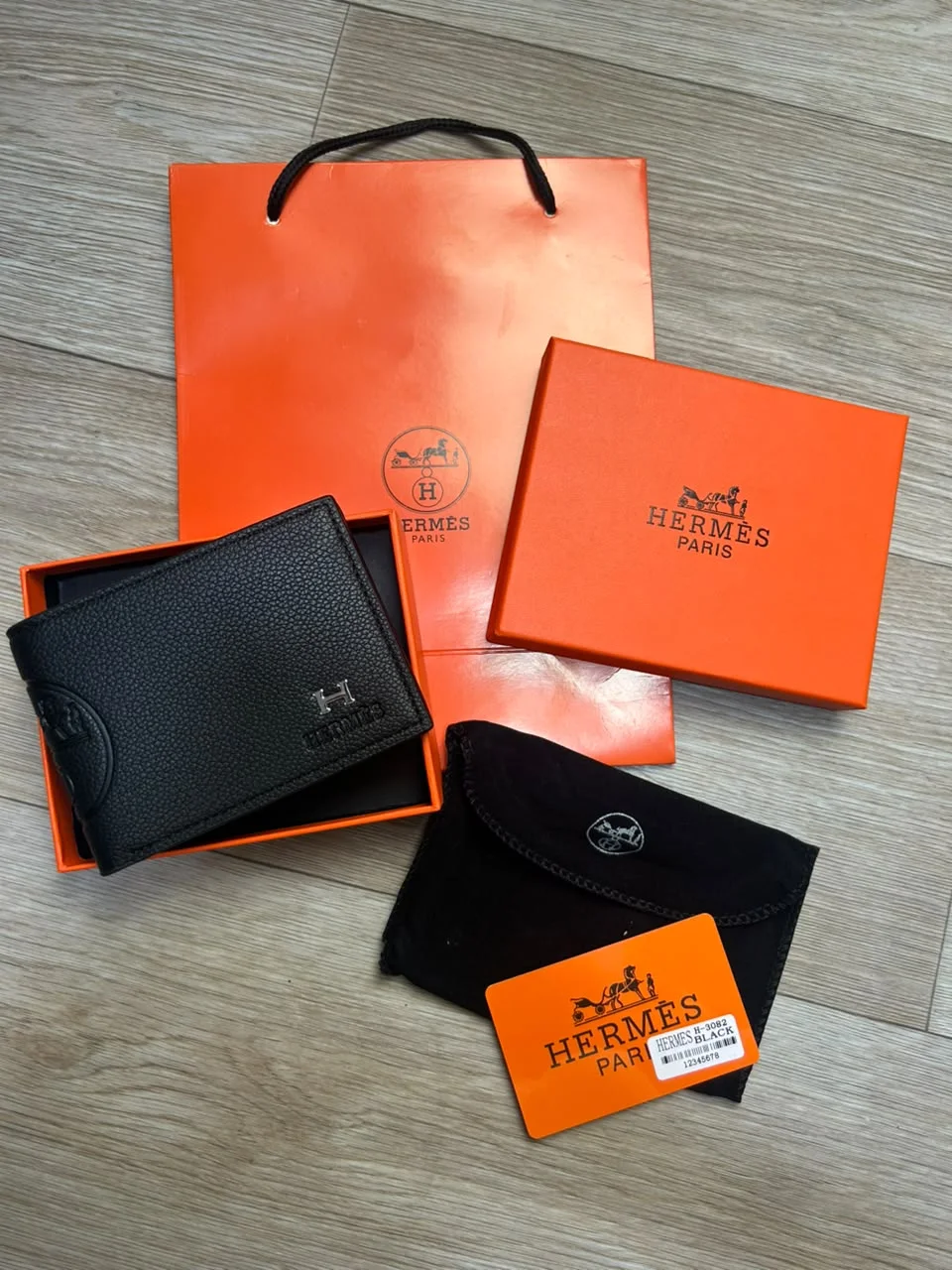 PORTE MONNAIE HERMES HOMMES  AVEC SACHET