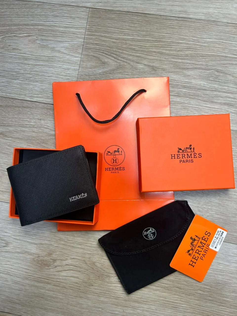 PORTE MONNAIE HERMES HOMMES AVEC SACHET