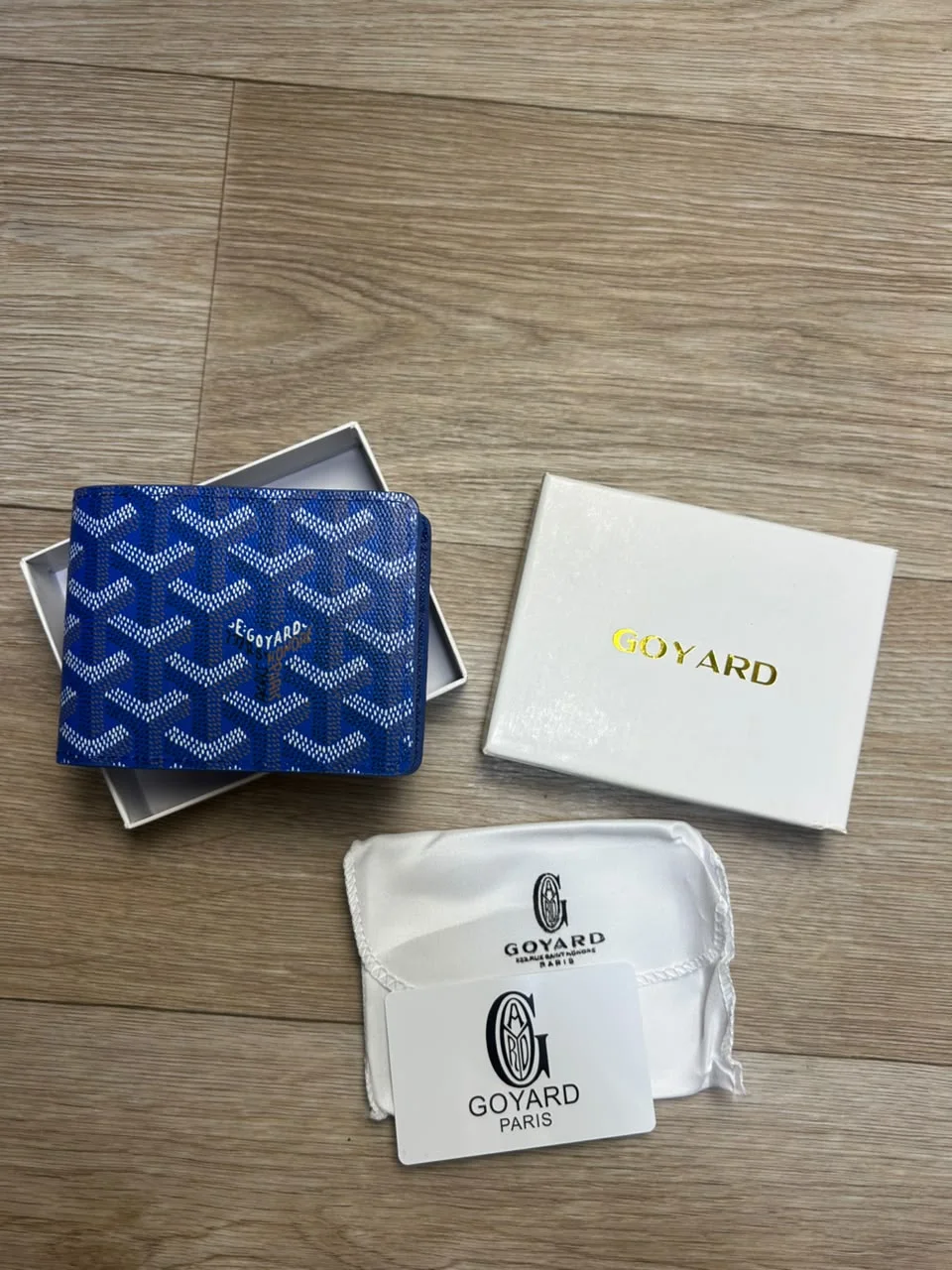 PORTE MONNAIE HOMMES GOYARD BLUE