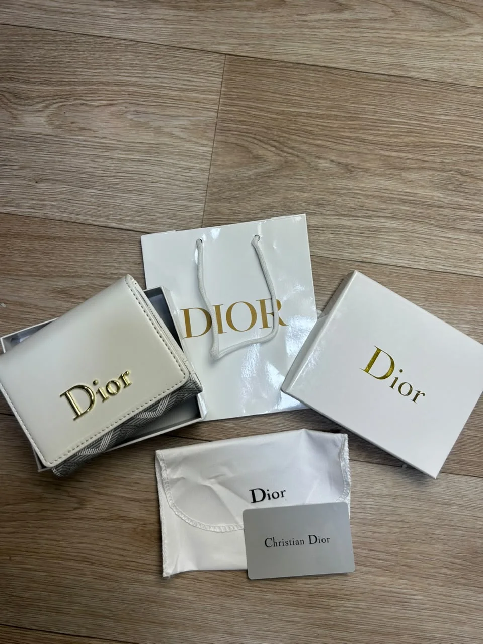 PORTE MONNAIE DIOR BLANC FEMMES