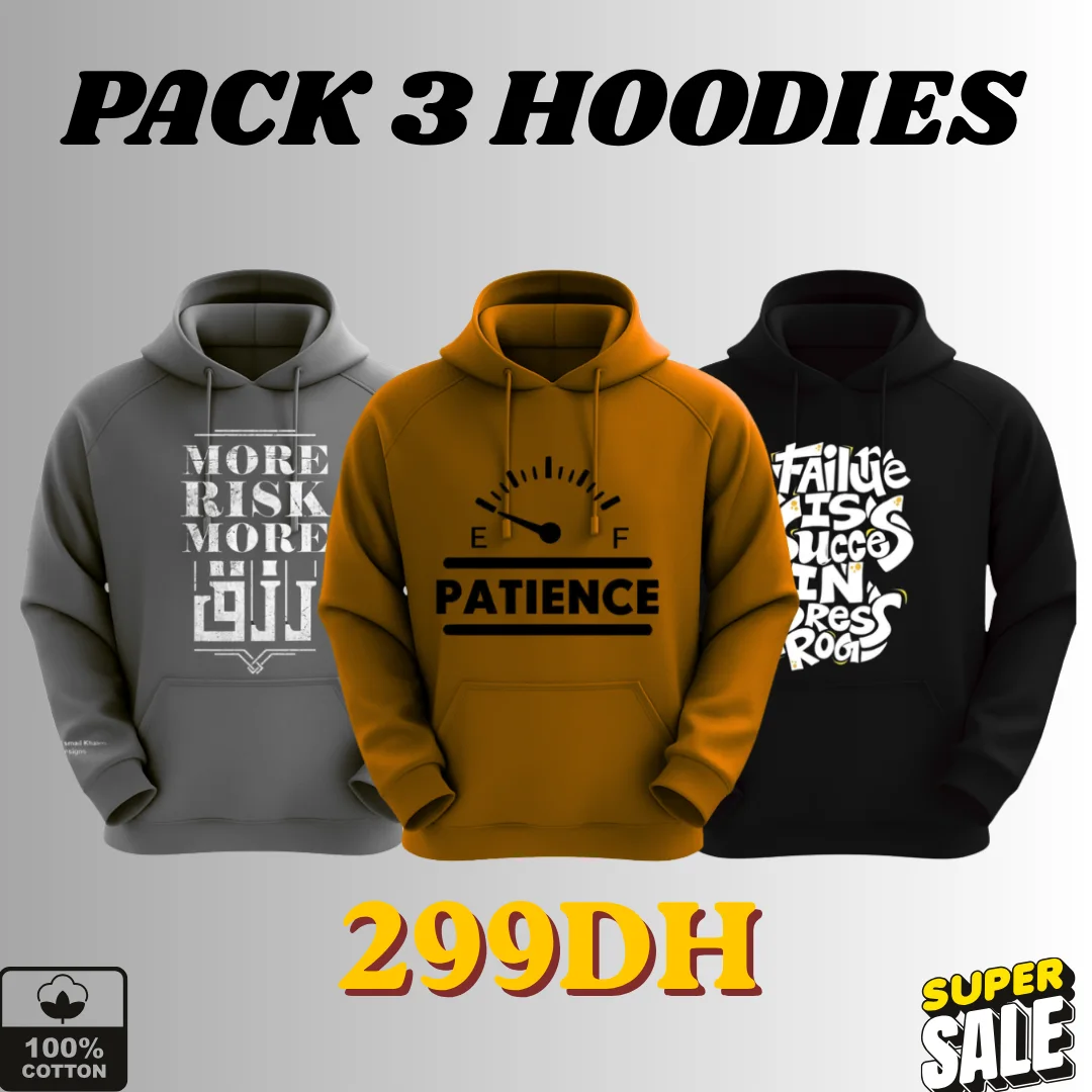 PACK 3HOODIES