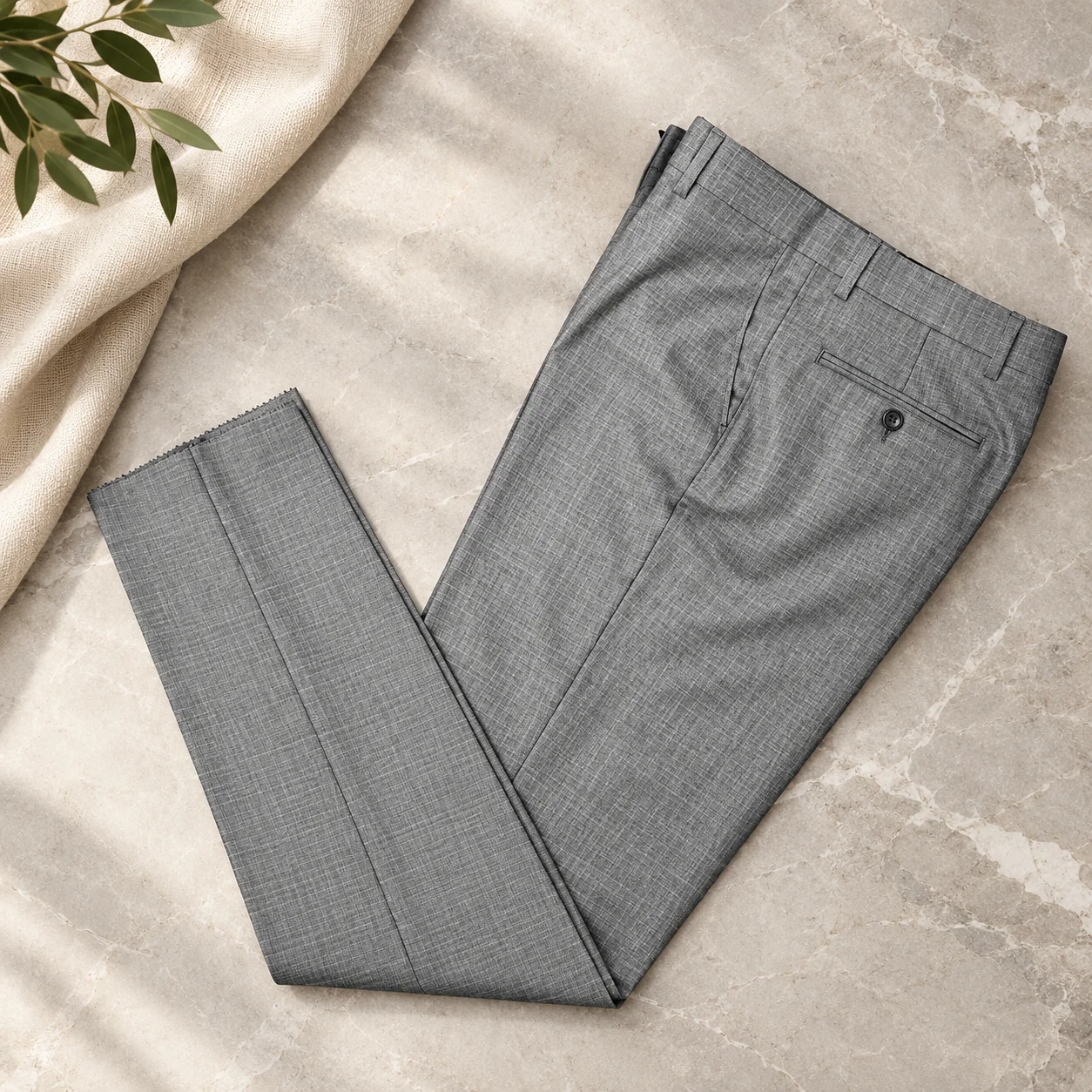 PANTALON GRAND-TAILLE BEIGE