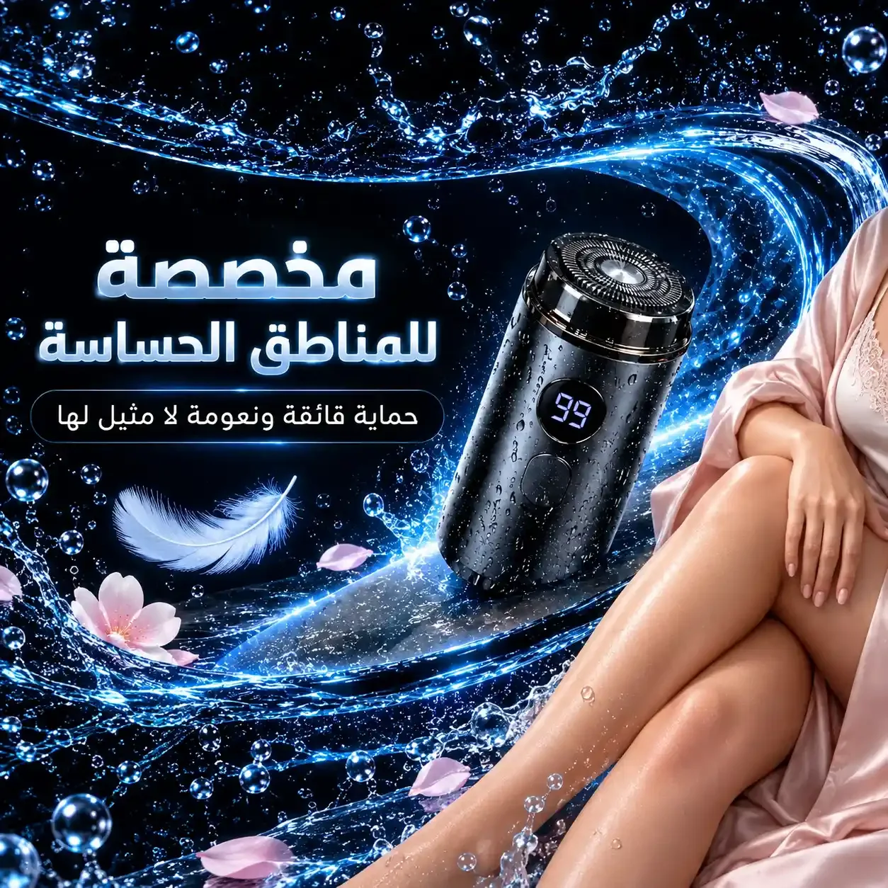 ماكينة الحلاقة الامنة للبنات