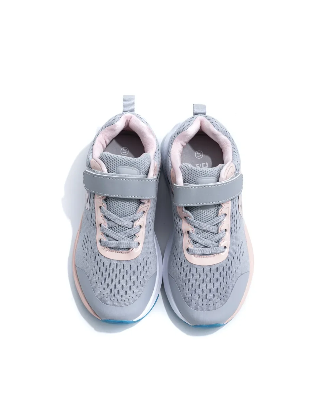 Sneakers Casual Enfant Demax 1232G-K – Gris et Vieux Rose