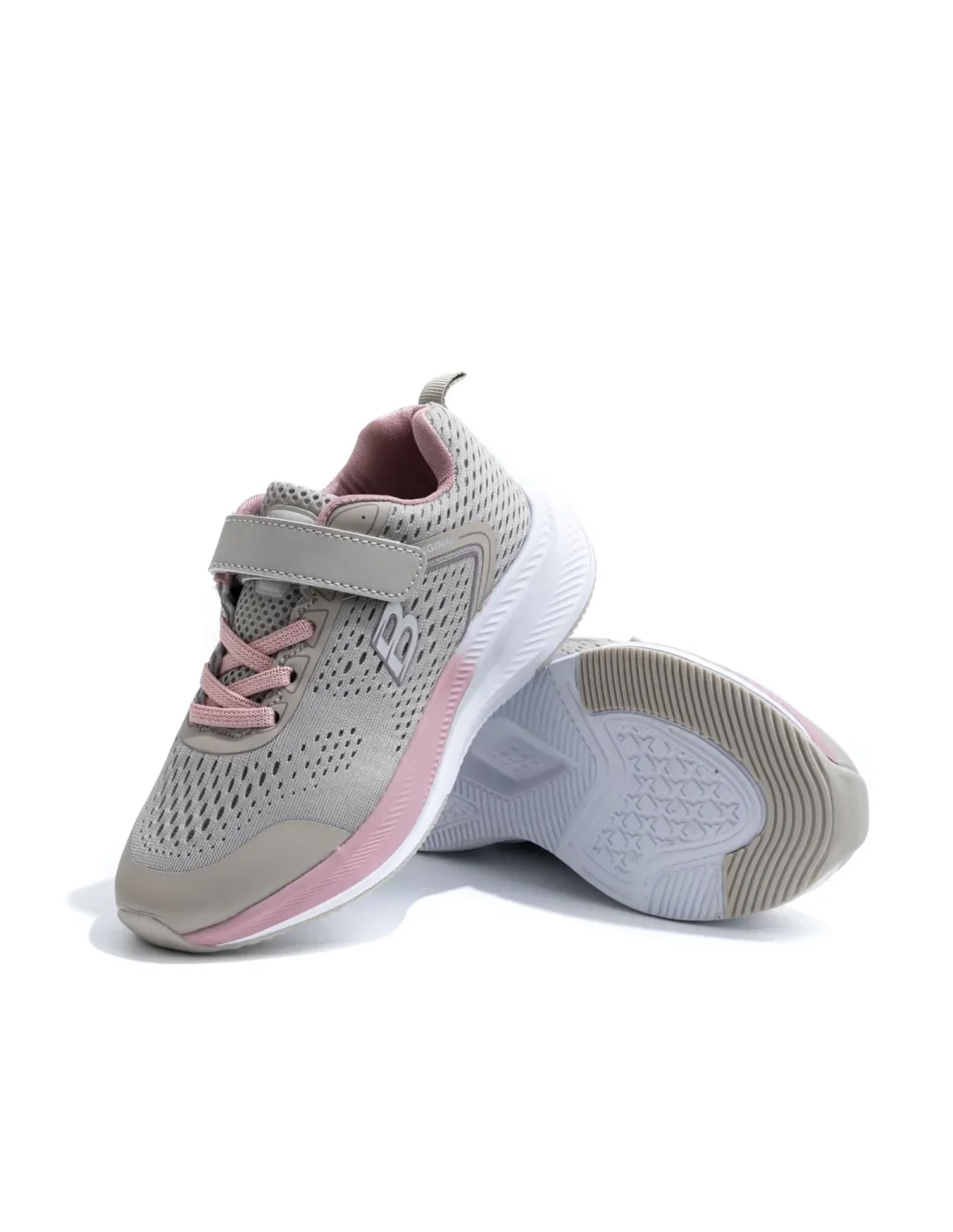 Sneakers Casual Enfant Demax 1232J-K – Beige et Vieux Rose