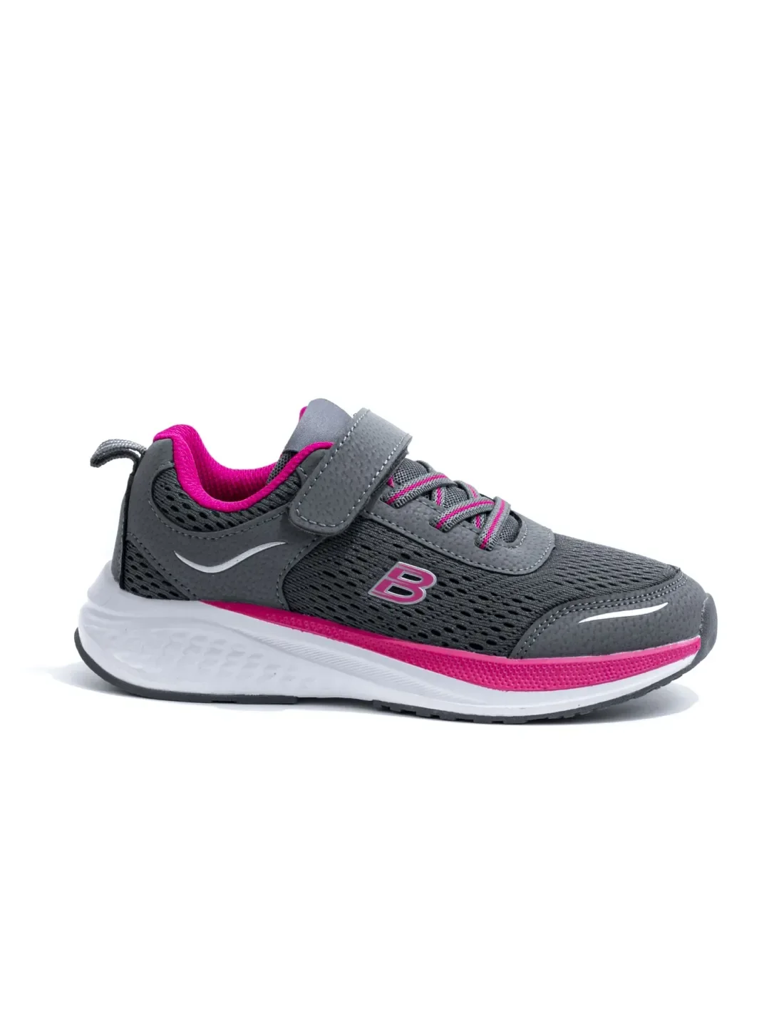 Sneakers Casual Enfant Demax 8760H – Gris et Fuchsia