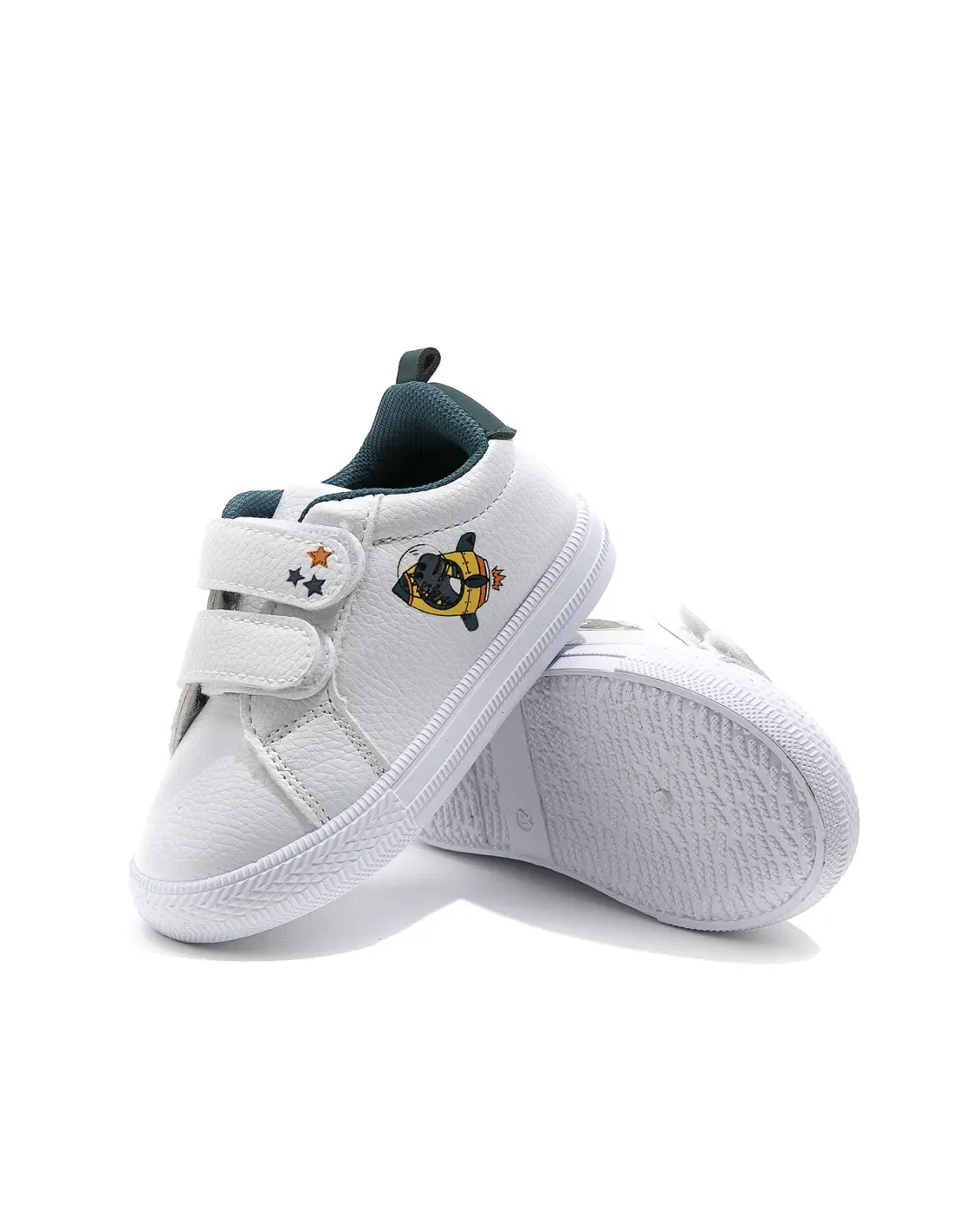 Chaussures Premiers Pas Demax J607 – Blanc et Bleu