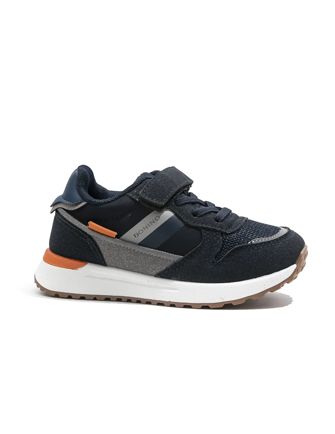 Baskets Sport Enfant Bonino K859B – Bleu Marine et Gris