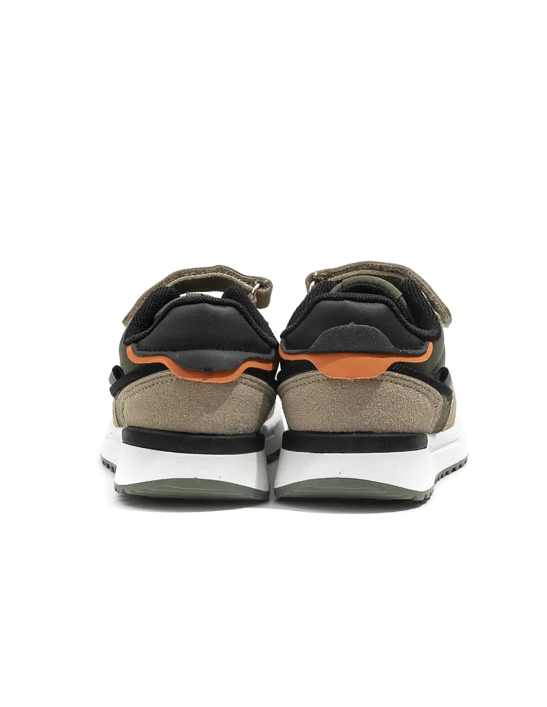 Baskets Sport Enfant Bonino K859B – Vert Kaki et Beige